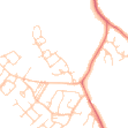 Daytime road noise heatmap for CW9 8PT