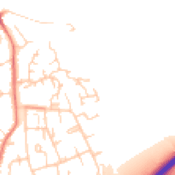 Daytime road noise heatmap for CW9 8SB