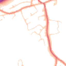 Daytime road noise heatmap for CW9 8SP