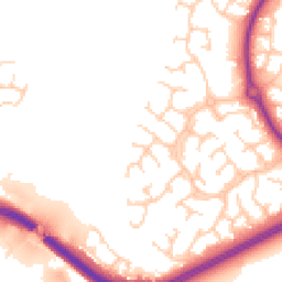 Daytime road noise heatmap for CW9 8WS
