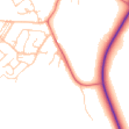 Daytime road noise heatmap for CW9 8XF
