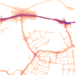 Daytime road noise heatmap for DA10 0LJ