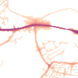 Daytime road noise heatmap for DA10 0LW