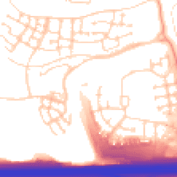 Daytime road noise heatmap for DA10 1FF