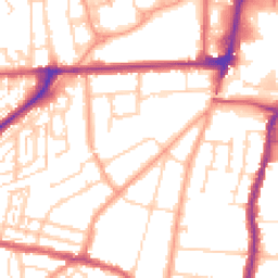 Daytime road noise heatmap for DA11 0EB