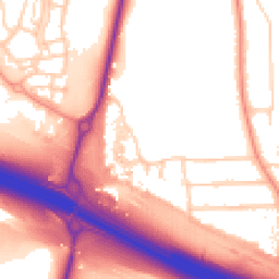 Daytime road noise heatmap for DA11 7NZ