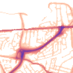 Daytime road noise heatmap for DA11 9JU