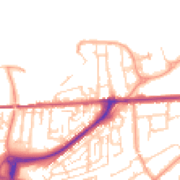 Daytime road noise heatmap for DA11 9NQ
