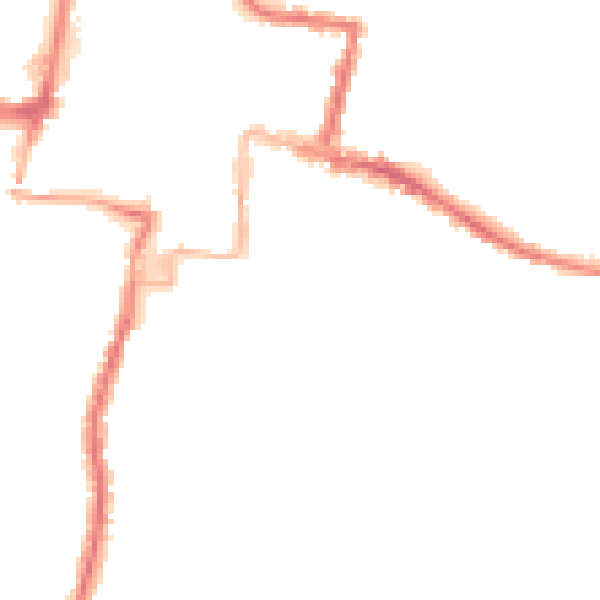 Night-time road noise heatmap for DA12 1EA