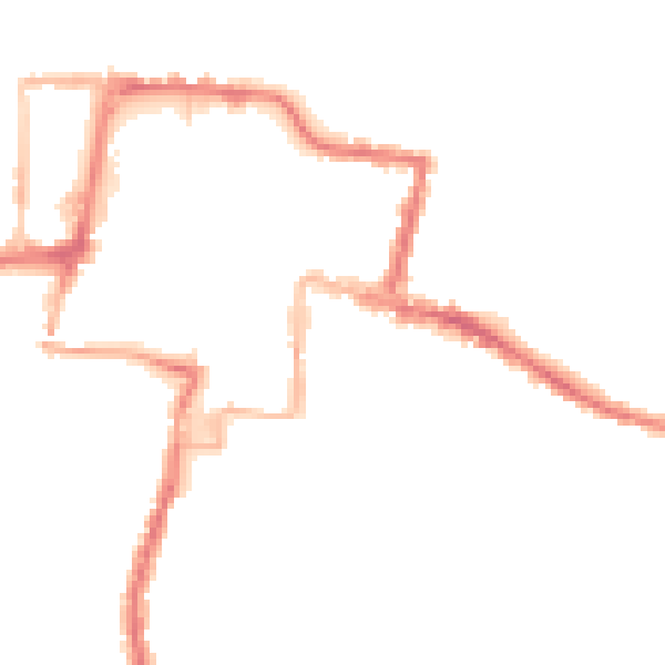 Night-time road noise heatmap for DA12 1EH