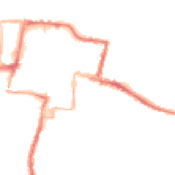 Night-time road noise heatmap for DA12 1EJ