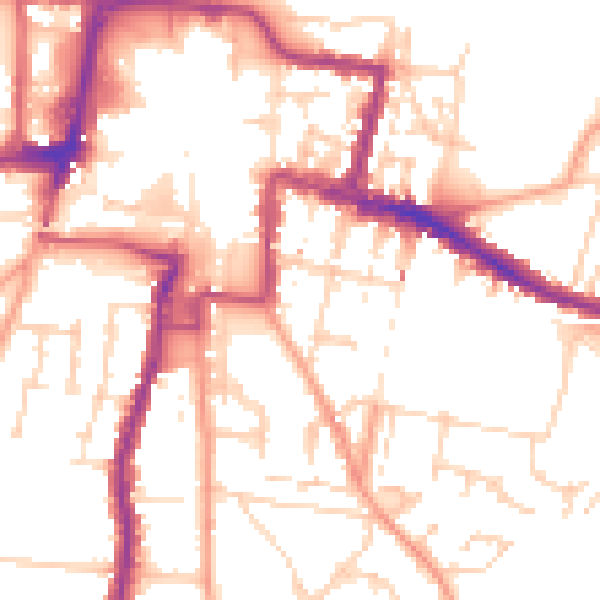 Daytime road noise heatmap for DA12 1EL