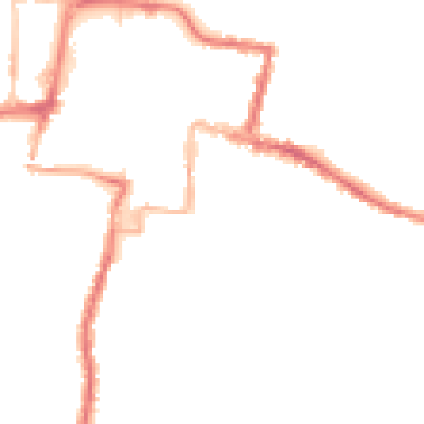 Night-time road noise heatmap for DA12 1EL