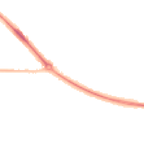 Night-time road noise heatmap for DA12 2NS