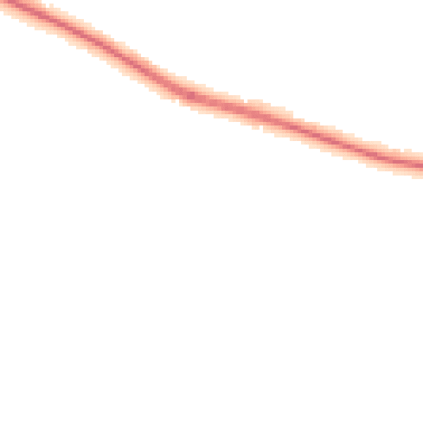 Night-time road noise heatmap for DA12 3DP
