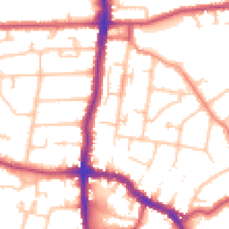 Daytime road noise heatmap for DA14 4AR