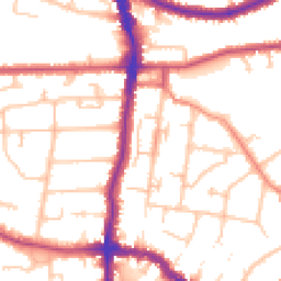 Daytime road noise heatmap for DA14 4AZ