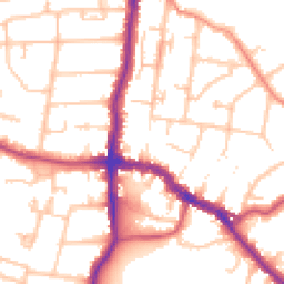 Daytime road noise heatmap for DA14 4BH