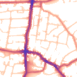 Daytime road noise heatmap for DA14 4BW