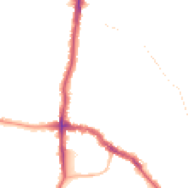 Night-time road noise heatmap for DA14 4BW
