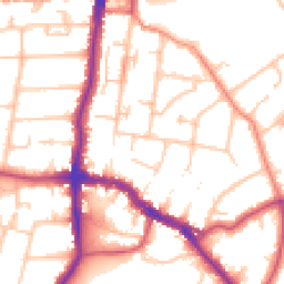 Daytime road noise heatmap for DA14 4DA