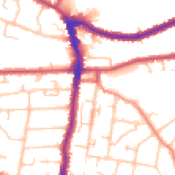 Daytime road noise heatmap for DA14 4EB