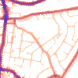 Daytime road noise heatmap for DA14 4HP