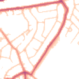 Daytime road noise heatmap for DA14 4ND