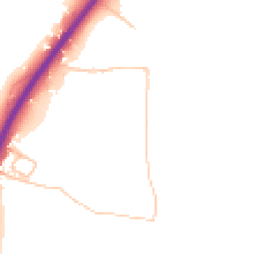 Daytime road noise heatmap for DA14 5EY