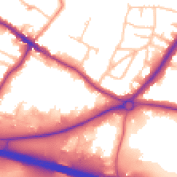 Daytime road noise heatmap for DA14 5HS
