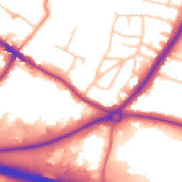 Daytime road noise heatmap for DA14 5JE