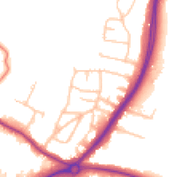 Daytime road noise heatmap for DA14 5JJ