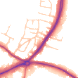 Daytime road noise heatmap for DA14 5JL
