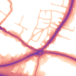 Daytime road noise heatmap for DA14 5JW
