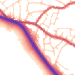 Daytime road noise heatmap for DA14 6RT