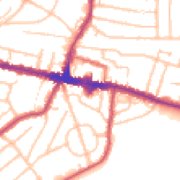 Daytime road noise heatmap for DA16 1AB