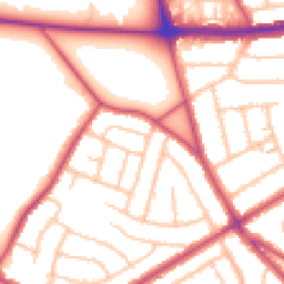 Daytime road noise heatmap for DA16 1AT