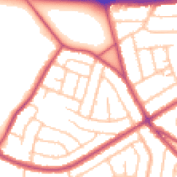 Daytime road noise heatmap for DA16 1AX
