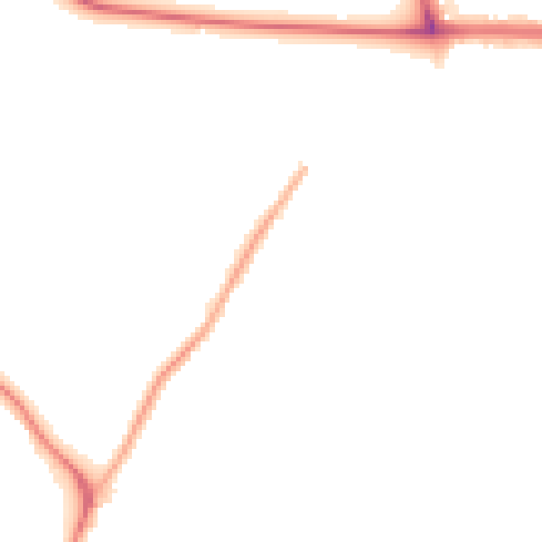 Night-time road noise heatmap for DA16 1BG