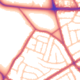 Daytime road noise heatmap for DA16 1BH