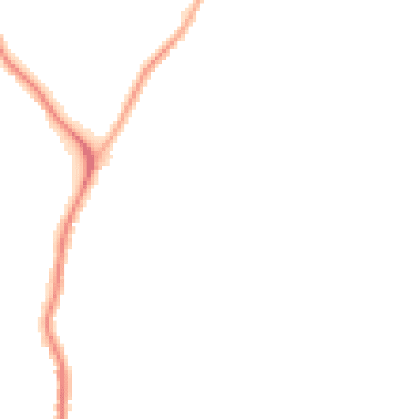 Night-time road noise heatmap for DA16 1DE