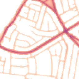 Daytime road noise heatmap for DA16 1DP