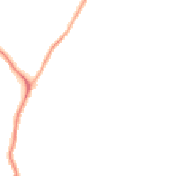 Night-time road noise heatmap for DA16 1DX