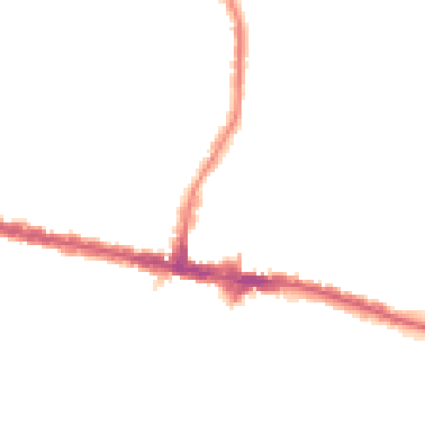 Night-time road noise heatmap for DA16 1QL