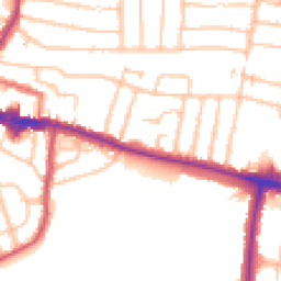 Daytime road noise heatmap for DA16 1SX