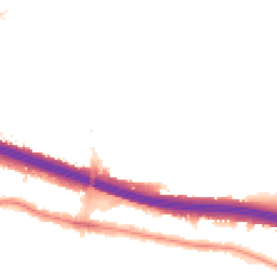 Night-time road noise heatmap for DA16 2JY