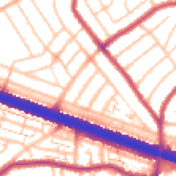 Daytime road noise heatmap for DA16 2LL