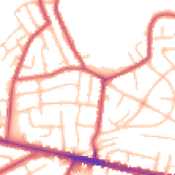 Daytime road noise heatmap for DA16 3JT