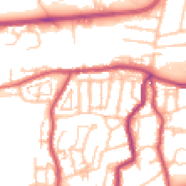 Daytime road noise heatmap for DA17 5AN