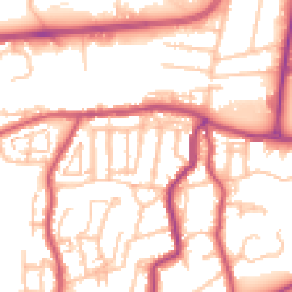 Daytime road noise heatmap for DA17 5AR